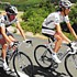 Andy und Frank Schleck whrend der 20. Etappe der Tour de France 2009